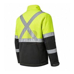 New High <b>Vis</b> <b>Waterproof</b> Reflective Men's Workwear <b>Jacket</b> with Multiple Pockets Lightweight Design Outdoor Safety Wear - Product Image 5