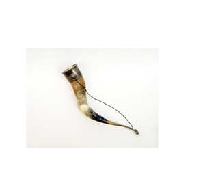 Auténtico Cuerno para Beber Hecho a Mano, Cuerno Natural de Búfalo, Estilo Medieval, Vaso Rústico para Bar, para Fiestas, Eventos y Hogar - Product Image 1