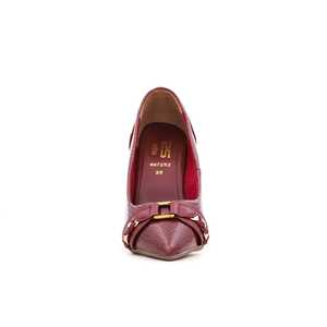 Maroon WN7252 Pompes Chaussures élégantes pour femme - Product Image 1