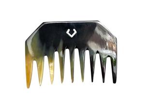 Peine de Cuerno Natural Ecológico de Dientes Anchos Hecho a Mano, Desenredante para Cabello Rizado/Ondulado/Grueso, Herramienta Antiestática para el Cuidado del Cabello Masculino - Product Image 6