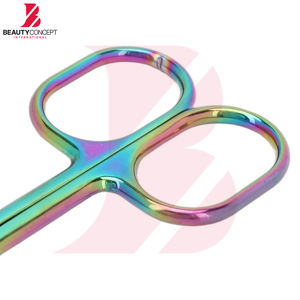 Ciseaux à cuticules en acier inoxydable, pointe pointue, élimination des peaux mortes, poignée ergonomique, outil de manucure et de pédicure - Product Image 4