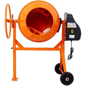 เครื่องผสมคอนกรีตแบบเคลื่อนที่ได้ ขนาด 350L/400L/500L  4 ล้อ  ใช้มอเตอร์ไฟฟ้า GX160 พร้อมระบบปล่อยด้วยมือ - Product Image 4