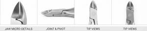 Coupe-cuticules en acier inoxydable à large ouverture, lame courbée, coupe-ongles pour les ongles des doigts et des orteils, lame tranchante - Product Image 5