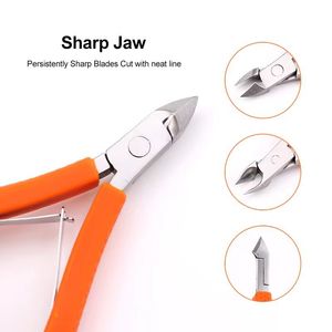 Juego de Cortaúñas de Acero Inoxidable con Cuchilla Biselada de 12.5mm, Herramienta Portátil para Manicura y Pedicura, Uso Adulto - Product Image 2