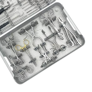 Juego de Instrumentos Quirúrgicos para Fracturas de Animales Pequeños, Kit de Placas de Bloqueo Ortopédicas, Instrumentos Quirúrgicos Veterinarios de Acero Inoxidable - Product Image 3