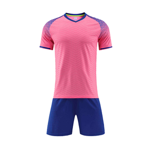 เสื้อฟุตบอลแบบสั่งทำ OEM ขายดีที่สุด ผ้าโพลีเอสเตอร์ 100% ระบายอากาศ แห้งเร็ว คอกลม ชุดยูนิฟอร์มผู้ชาย แขนสั้น - Product Image 5