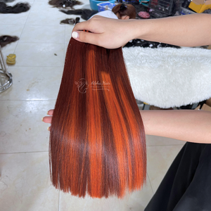 Extensions de cheveux humains droits couleur piano double traction longue durée et durables tisse des perruques avec une perruque Swiss Lace Perruque de cheveux bruts - Product Image 3