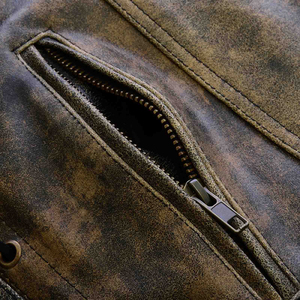 Chaleco de cuero de diseño único, muy vendido, transpirable, cómodo y de calidad premium para hombre. - Product Image 6