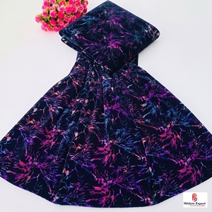 Tissu en velours imprimé multicolore pour robes de mode, vêtements, décoration intérieure, textile, fabricant sur mesure, fournisseur OEM ODM - Product Image 2