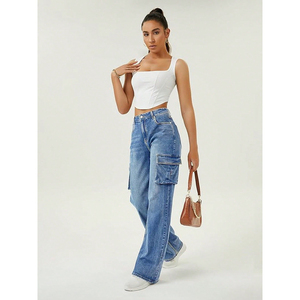 BEST ROCK INTERNATIONAL Jeans de Moda Europeos y Americanos, Estilo Desgastado, Corte Ajustado, Estilo Urbano, Cómodos y Elásticos, 100% Algodón - Product Image 3