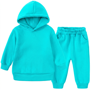 Conjunto Deportivo con Capucha para Bebés, Color Sólido, Spandex/Poliéster, Ecológico, Informal, para Invierno, Manga Larga, Bolsillos Laterales, Elástico - Product Image 6