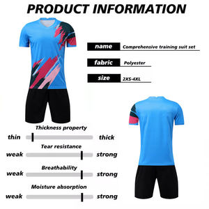 Uniforme de Fútbol Personalizado Transpirable de Alta Calidad, Conjunto de Camiseta de Fútbol Sublimada, Ropa Deportiva de Entrenamiento para Hombre, Kit de Fútbol de Secado Rápido - Product Image 3