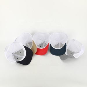 Unisex 6-<b>Panel</b> Trucker Hat Mesh Fabric Contrast Color Adjustable Fit Casual Spring Summer Cap - Product Image 4