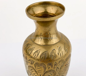 Azora Industries Vase à fleurs en métal antique pour la décoration de table de mariage Fournitures directes de fleurs en métal fabriquées à la main pour la fête à la maison - Product Image 4