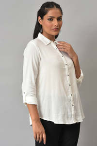 Camiseta Corta Casual de Mujer, Tejida, 100% Algodón, Antiencogimiento, Cuello Alto, Manga Media, Corte Holgado, Estampado por Transferencia Térmica - Product Image 4