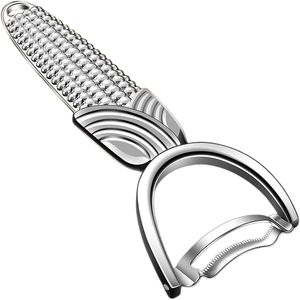 Sbucciatore di Mais in Acciaio Inox Lavabile in Lavastoviglie, Set di Utensili da Cucina per Rimuovere i Chicchi dal Pannocchia - Product Image 1