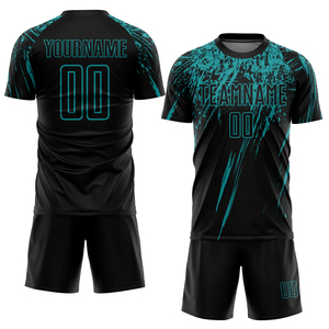 Camisetas de Fútbol Personalizadas al por Mayor 2025 con Logotipo, Manga Corta, 100% Poliéster, Uniformes de Fútbol Unisex, Fábrica de Pakistán - Product Image 4