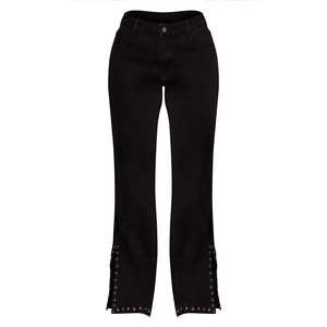 OEM stretch jeans women skinny <b>flare</b> jeans high waist denim pants casual chic bulk order export - Product Image 3