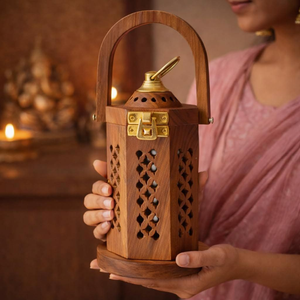 Magnifique brûleur à bakhoor en bois avec surface décorative, parfait pour les séances de relaxation quotidiennes, le yoga et les pratiques d'aromathérapie. - Product Image 5