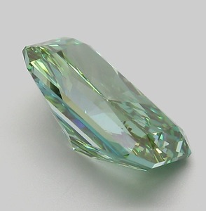 เพชรเม็ดเดี่ยวสีเขียวสดใส น้ำหนัก 4.54 กะรัต ทรงเรเดียนท์คัท ผลิตด้วยวิธี CVD ได้รับการรับรองจาก IGI คุณภาพการเจียระไนเยี่ยม สมมาตรดีเยี่ยม - Product Image 6