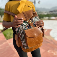 Sac à dos fait main en cuir Jacquard Offre Spéciale sac à dos en cuir véritable unisexe multi-usage nouveau sac Design Vintage produit en vrac en gros