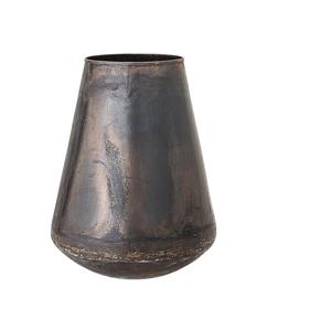 Jarrón Cónico de Metal con Patina Rústica, Estilo Loft, Recipiente para Flores de Hierro, Efecto Cobre, Decoración Estética de Mediados de Siglo - Product Image 1