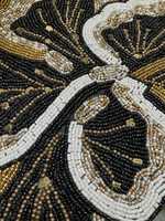 Chemin de table brodé à la main avec perles, sets de table floraux, linge de table personnalisé pour la maison, les mariages, les hôtels, les banquets
