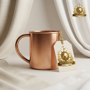 Mug Moscow Mule en Cuivre Pur Massif, Surface Lisse Sans Soudure, Vaisselle Métallique en Gros pour Bière, Cocktails et Eau Froide - Product Image 6