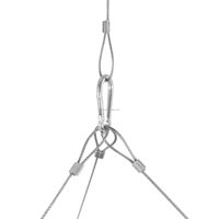 Barbecue suspendu réglable avec trépied, foyer, grille de cuisson pivotante en acier inoxydable, brasero extérieur robuste pour charbon de bois