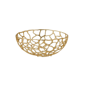Elegant Metal and Wood Decorative Bowl Perfect Centerpiece for Dining <b>Kitchen</b> & Home Decor Decorative <b>Table</b> Accent - Product Image 2