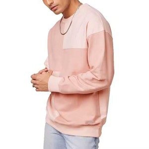 Sudadera Personalizada para Hombre, Color Rosa, 100% Algodón, Cuello Redondo, Corte Regular, Tejido de Punto, Color Sólido, Logotipo Personalizado, OEM, ODM - Product Image 5