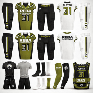 Professional American Football Uniform Kit Custom Sublimated Jersey Pants <b>Socks</b> Reba Sports Team Set - Product Image 4