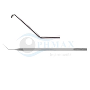 Divisor de faco Rosen oftálmico de alta calidad, punta roma, eje angulado, borde inferior en forma de cuña, acero inoxidable - Product Image 3