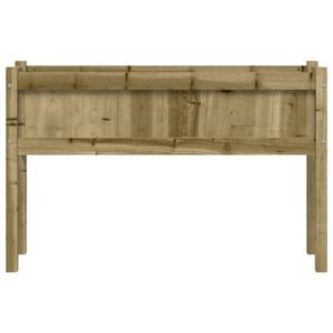 43.3 \ "x12.2 \" x27.6 \ "legno impregnato pino giardino fioriera con gambe vasi di fiori e fioriere - Product Image 5