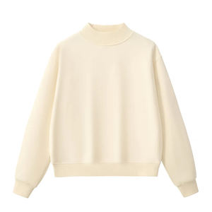 Sudadera con Cuello Alto, Estilo Oversize, para Hombre, de Algodón y Felpa, Estilo Urbano Minimalista, para el Mercado Europeo, con Impresión de Logotipo 3D, Venta al Por Mayor - Product Image 3