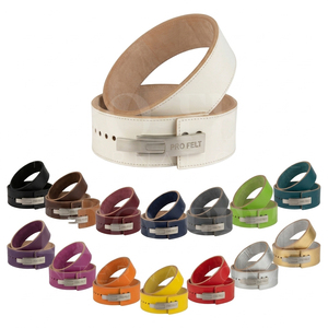Plain Blank Custom Made Color Lever Buckle Powerlifting <b>Belt</b> Full Grain Leather High Performance Fitness Training Support <b>Belt</b> - Product Image 1
