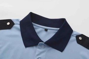 Reflective Safety Polo Shirt Breathable Polyester Uniform Short Sleeve Workwear for <b>Security</b> Patrol - Product Image 2