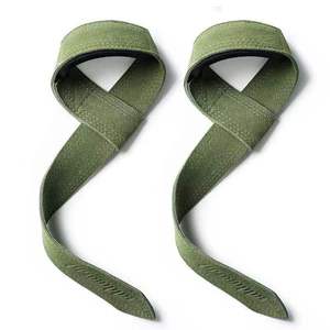 Sangles de musculation en cuir avec logo personnalisé pour la musculation, souples, pliables, robustes, réglables, antidérapantes sur la paume - Product Image 4