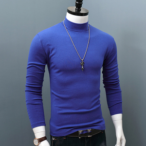 Camiseta ajustada para hombre, camiseta clásica de manga corta con cuello redondo, camiseta informal de algodón elástico, apariencia moderna y ajustada, tela suave y cómoda - Product Image 3