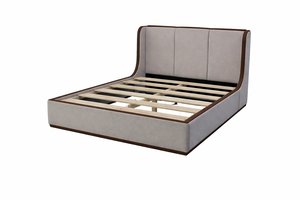 Modern Luxury Adult Wood <b>Frame</b> <b>Bed</b> Linen Upholstery & Durable Structure for Bedroom - Product Image 4