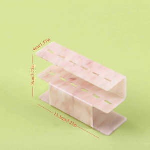 Organizador de almacenamiento profesional transparente con base estable y múltiples ranuras para exhibir herramientas y pinzas de forma conveniente - Product Image 2
