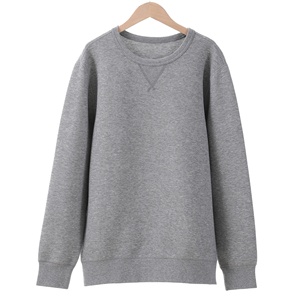 Sudadera de Alta Calidad, Sólida, Bordada, con Cuello Redondo, Corte Holgado, de Poliéster/Algodón, Peso Medio, Transpirable, Jersey Digital - Product Image 5