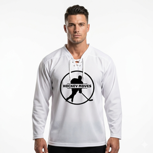 เสื้อฮอกกี้น้ำแข็งโพลีเอสเตอร์คุณภาพสูง ปี 2026 สวมใส่สบาย ระบายอากาศได้ดี ลายเสือดาว แห้งเร็ว บริการ OEM มีจำหน่าย น้ำหนัก 260 กรัม - Product Image 3