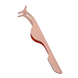 Pince à épiler en acier inoxydable, haute antistatique, longue durée, pointe arrondie, logo personnalisé, marque privée, instrument de beauté - Product Image 1