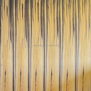 Panneau en contreplaqué décoratif teinté noir Hinoki Cypress IRODORITAI, placage, revêtement uréthane, design japonais, pour chambre à coucher, usage domestique, motif damier - Product Image 2