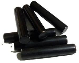 ที่มีคุณภาพที่ดีที่สุด0x ควายม้วนฮอร์นสีดำสไตล์โบราณงานหัตถกรรมขัดเงามีดด้ามจับตราปั๊มใช้มือ - Product Image 1