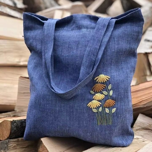 Thick Fabric Cotton Canvas Tote <b>Bag</b> Custom Logo Eco Friendly <b>Reusable</b> Grocery Shopping Carry <b>Bag</b> Wholesale - Product Image 1