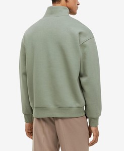 Best Selling <b>Men's</b> Half Zip Sweatshirts Regular Fit Comfortable Breathable High Street Winter Essentials Solid Fleece - Product Image 2