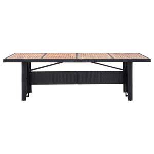 Conjunto de Comedor de Jardín para Exteriores en Color Negro - Product Image 4