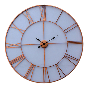 Fully Metal Design Wall <b>Clocks</b> Best Indoor Decor Living Room Home And Office Wall Design <b>Clock</b> With Metal & Wooden Combo - Product Image 6